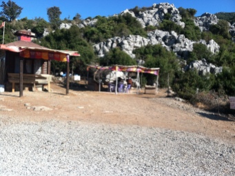 Roadside cafe in the mountains